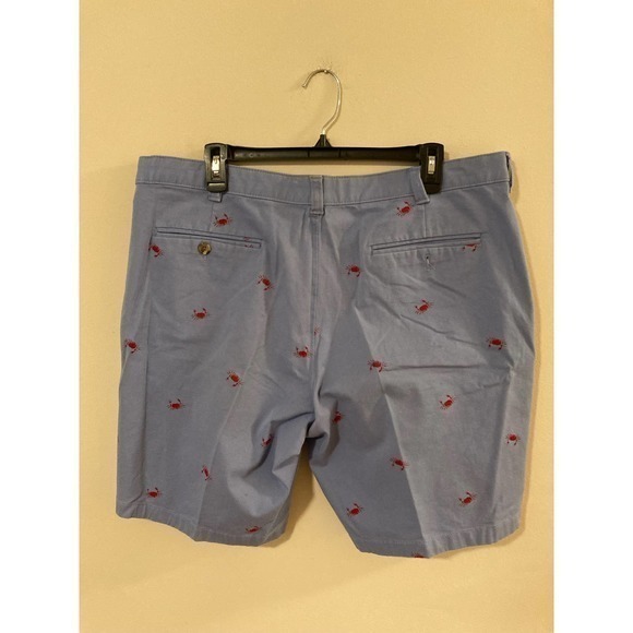 Men’s Club Room Shorts Blue with Red Crabs Preppy Nautical size 36 - Picture 5 of 7